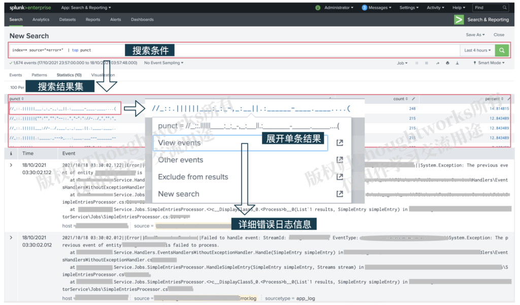 Splunk日志分析示例